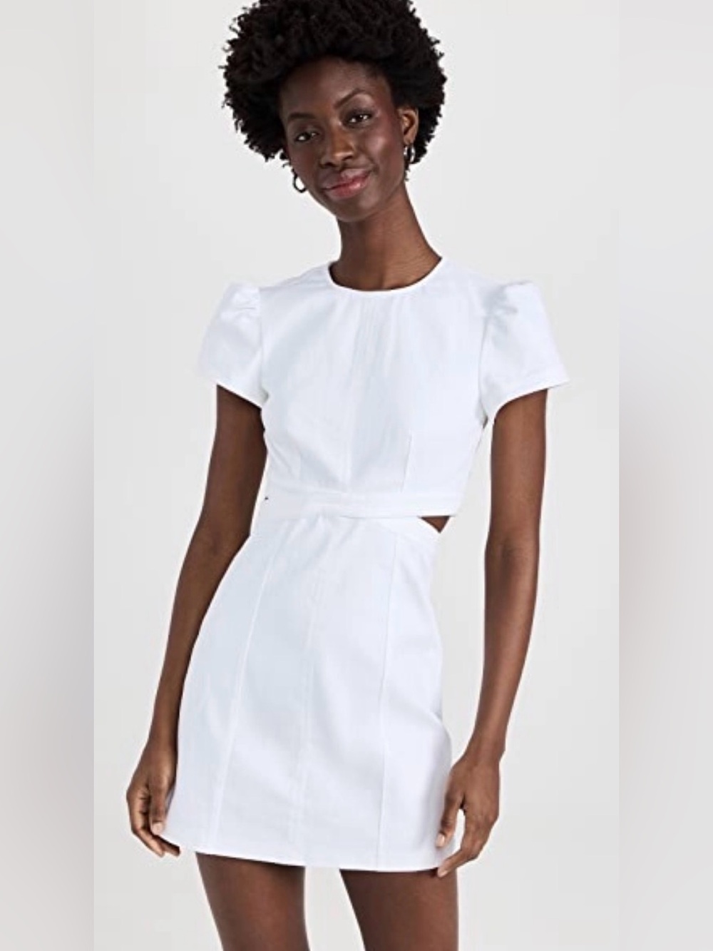 Cinq À Sept Maddy Dress Short-Sleeve Cutout white size 6
